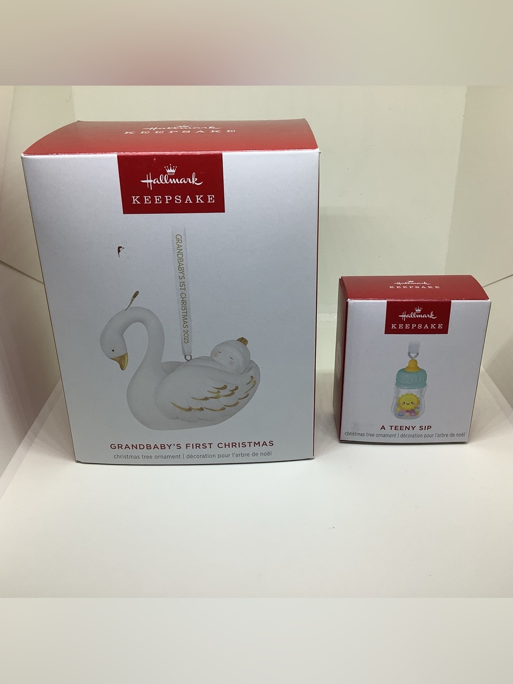 Hallmark Keepsake Baby Ornaments. Bundle of 2